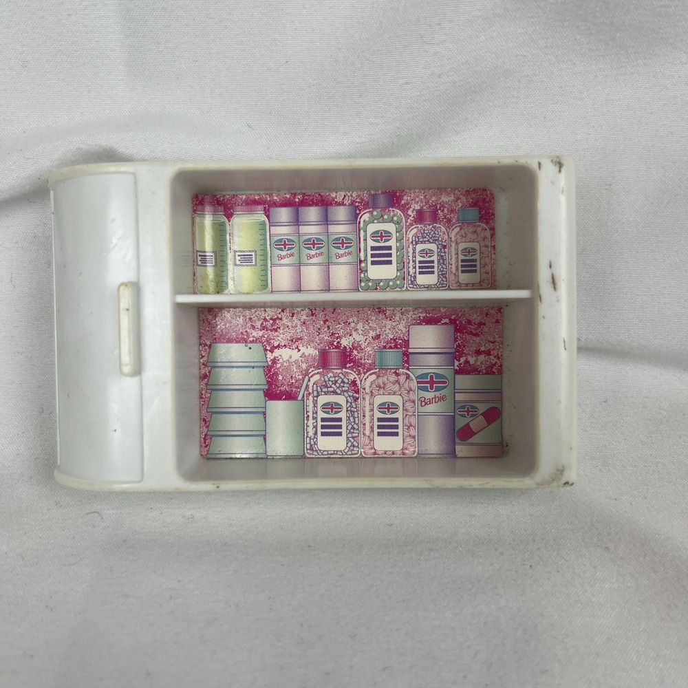 1994 Barbie White Medicine‎ Cabinet Replacement Piece Vintage